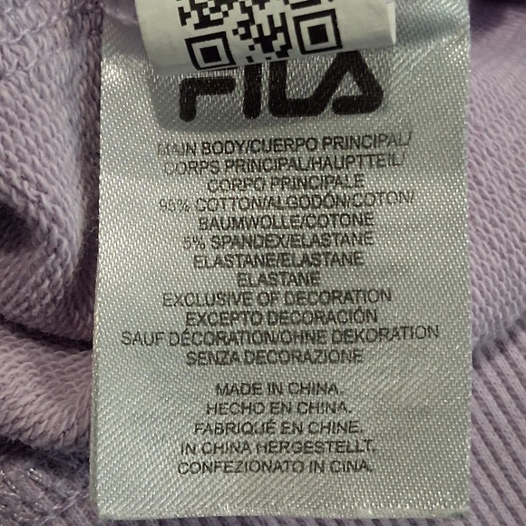 Fila Women's Crewneck Pullover Sweatshirt Lavender Size Medium - Picture 4 of 11